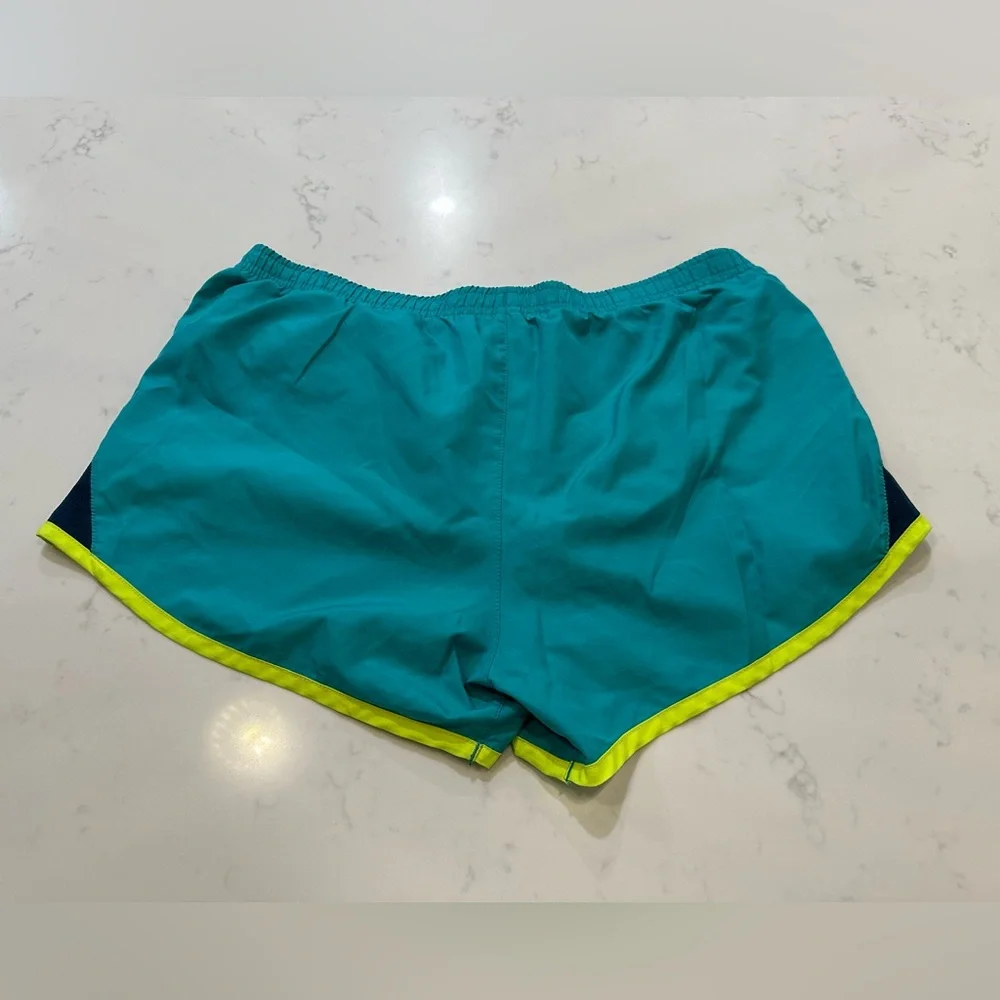Nike Running Shorts Womens Medium Teal Activewear Athletic Lined Elastic Waist - Picture 4 of 4